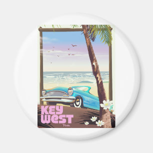 Key West Florida Vintage-Reiseplakat Magnet