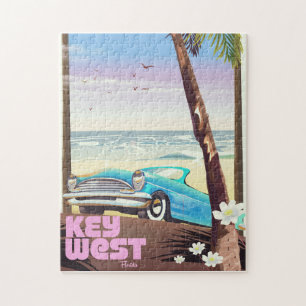 Key West Florida Vintage-Reiseplakat Puzzle