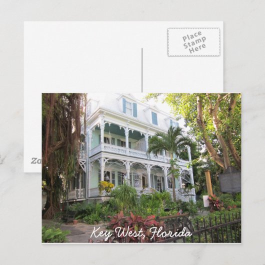 Key West Florida Zuhause Postkarte (Vorne/Hinten)
