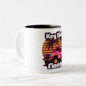 Key West Florida Zweifarbige Tasse (Vorderseite Links)