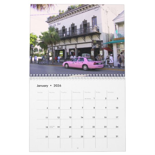 Key West Foto Calendar Kalender (Jan 2026)