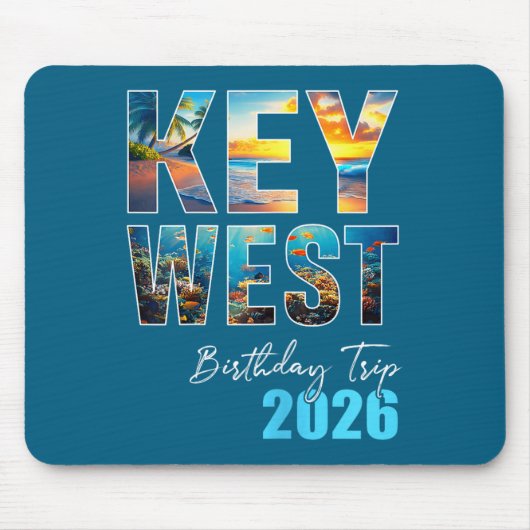 Key West Geburtstagsreise Urlaub Mousepad (Vorne)
