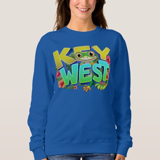 Key West Gecko Florida Sweatshirt (Vorderseite)