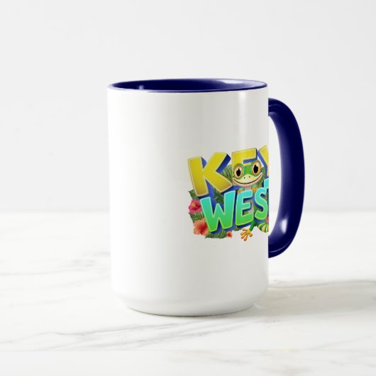 Key West Gecko Florida Tasse (VorderseiteRechts)