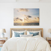 Key West Golden Sunset mit Vogel Flying Leinwanddruck