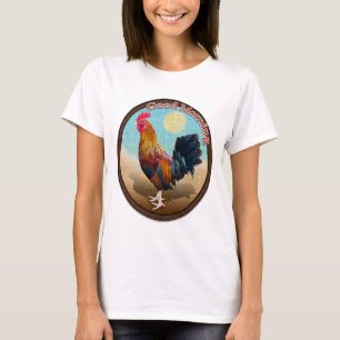 Key West - Gypsy Rooster Guten Morgen Vintage Oval T-Shirt
