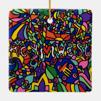 Key West Hand bemalt Art Weihnachtsschmuck