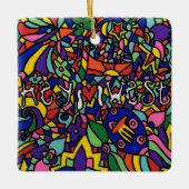 Key West Hand bemalt Art Weihnachtsschmuck (Vorderseite)