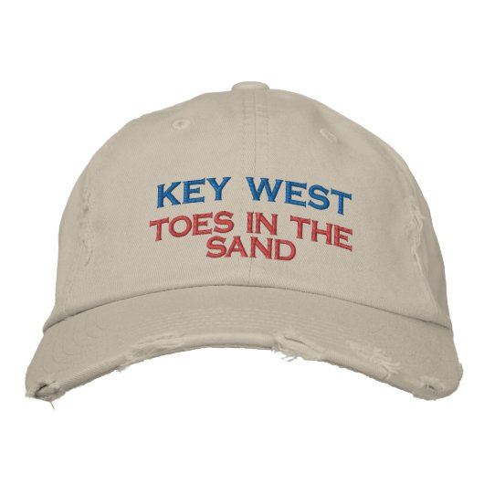 KEY WEST HAT BESTICKTE BASEBALLKAPPE (Vorderseite)