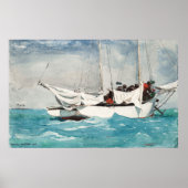 Key West, Hauling Anchor, Winslow Homer Marine Art Poster (Vorne)