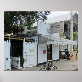 Key West Historic Pepe's Café Poster