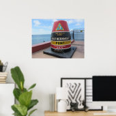 Key West Historic South Point Buoy Poster (Heimbüro)