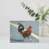 Key West-Huhn Postkarte (Stehend Vorderseite)