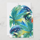 Key West Inspired Tropical Bridal Shower Einladung (Rückseite)