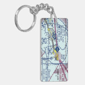 Key West Int. Flughafendiagramm / Taxistand Schlüsselanhänger (Vorderseite links)