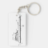 Key West Int. Flughafendiagramm / Taxistand Schlüsselanhänger (Rückseite)