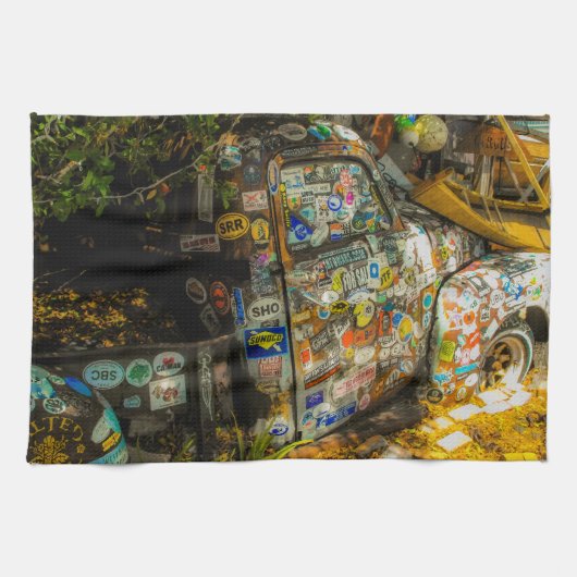 Key West is Art, Old Lieferwagen Truck Handtuch (Horizontal)