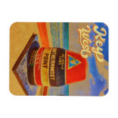 Key West Island Florida Palm Tree Beach Souvenir Magnet (Horizontal)