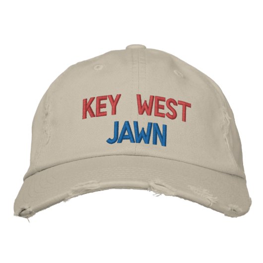 KEY WEST JAWN HAT BESTICKTE BASEBALLKAPPE (Vorderseite)