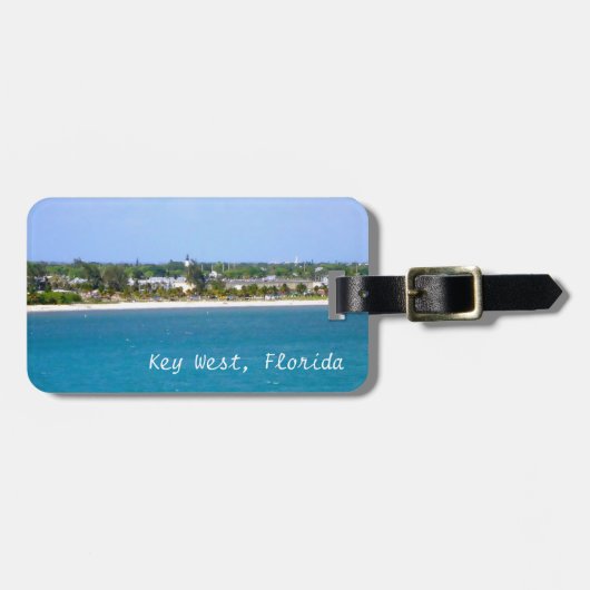 Key West-Küstenlinie-Gewohnheit Gepäckanhänger (Vorderseite horizontal)