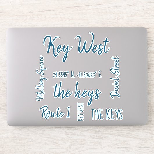 Key West Laser Cut Stickers Aufkleber (Computer)