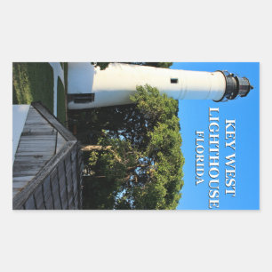 Key West-Leuchtturm, Florida Rechteckiger Aufkleber