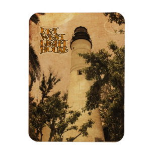 Key West Leuchtturm Vintage-Foto Magnet
