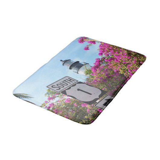 Key West Lighthouse, Florida Badematte (Schrägansicht)