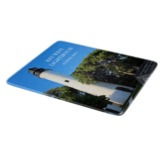 Key West Lighthouse, Florida Cutting Board Schneidebrett (Ecke)