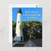Key West Lighthouse, Florida Postcard Postkarte (Vorne/Hinten)