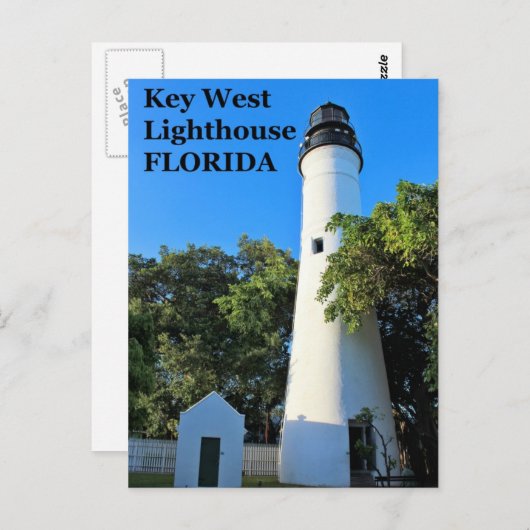 Key West Lighthouse, Florida Postcard Postkarte (Vorne/Hinten)
