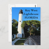 Key West Lighthouse, Florida Postcard Postkarte (Vorne/Hinten)