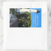 Key West Lighthouse, Florida Rechteckiger Aufkleber (Tasche)