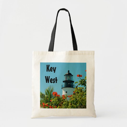 Key West Lighthouse, Florida Tote Bag Tragetasche (Vorne)