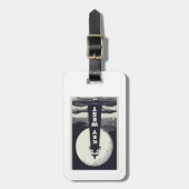 Key West Lighthouse Moon Gepäckanhänger (Vorderseite vertikal)