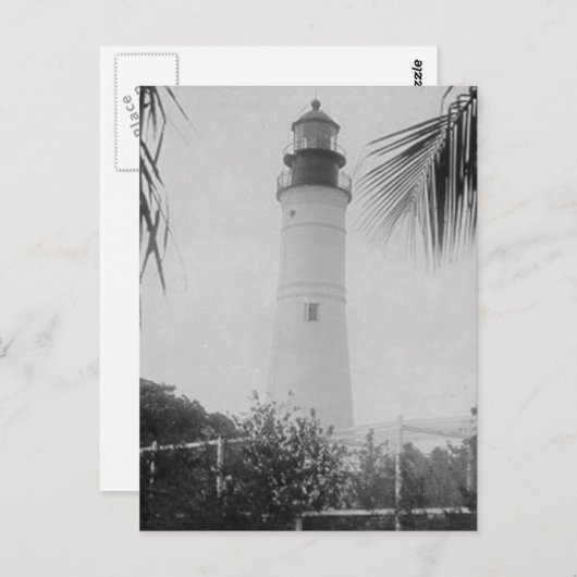 Key West Lighthouse Postkarte (Vorne/Hinten)