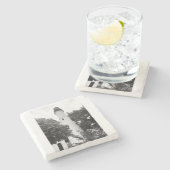 Key West Lighthouse Stone Untersetzer (Seitenansicht)