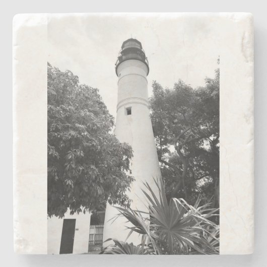 Key West Lighthouse Stone Untersetzer (Vorderseite)