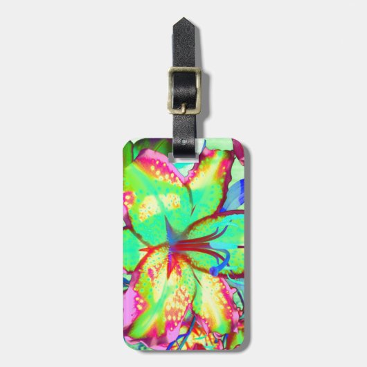 Key West Lily Gepäckanhänger (Vorderseite vertikal)