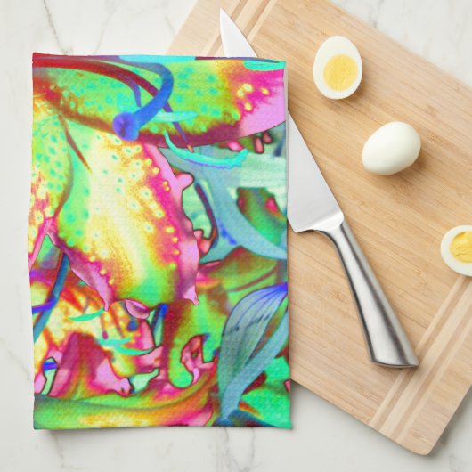 Key West Lily Küchentuch (Viertel Falte)