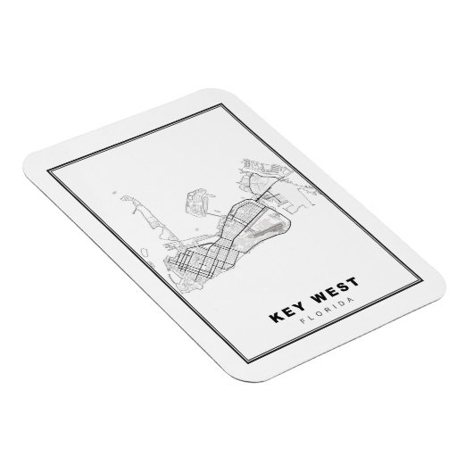 Key West Map Magnet (Rechte Seite)