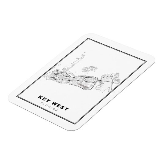 Key West Map Magnet (Linke Seite)