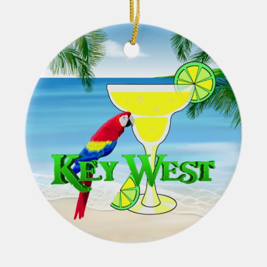 Key West Margarita Keramik Ornament (Vorne)
