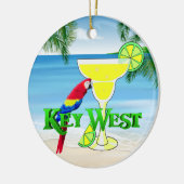 Key West Margarita Keramik Ornament (Links)