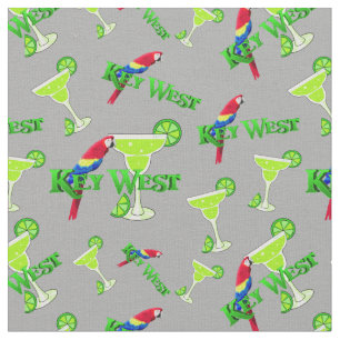 Key West Margarita Parrot Florida Sommer Stoff