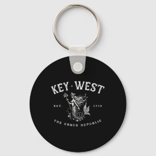 Key West Meerjungfrau Conch Republik Vintage Scuba Schlüsselanhänger