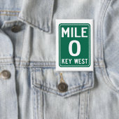 Key West Mile 0, Florida USA Button (Insitu)