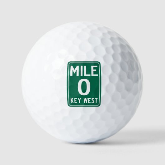 Key West Mile 0, Florida USA Golfball (Vorderseite)