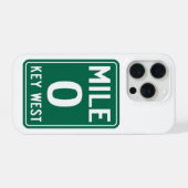 Key West Mile 0, Florida USA iPhone Hülle (Rückseite (Horizontal))