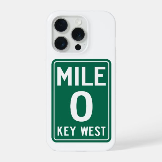 Key West Mile 0, Florida USA iPhone Hülle (Rückseite)
